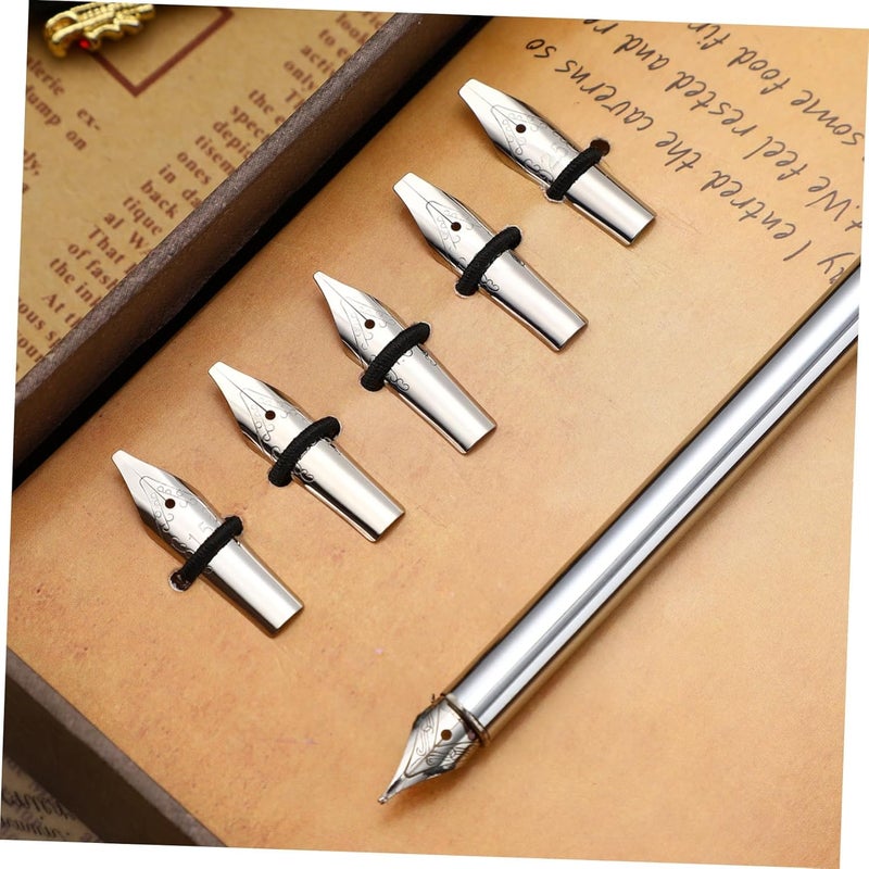 NUOBESTY 30 Pcs Fountain Pen Nibs, Stainless Steel Calligraphy Pen Nibs, Replacement Nibs for Fountain Pens, 6 Sizes (0.5+1+1.5+2+2.5+3), Smooth Ink Flow, Ideal for Students and Artists - Image 4